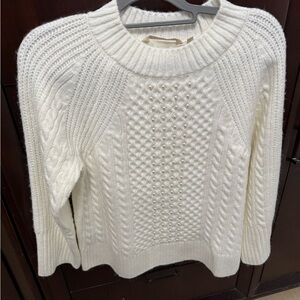 White sweater with pearls